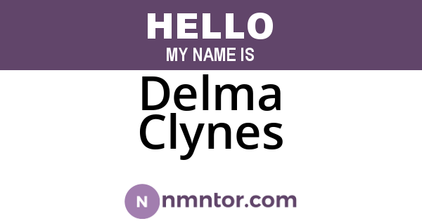 Delma Clynes