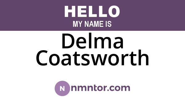 Delma Coatsworth