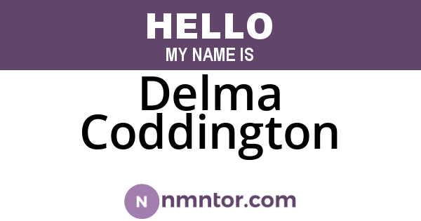 Delma Coddington