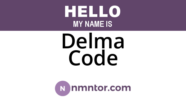 Delma Code