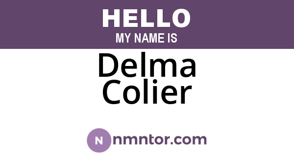 Delma Colier