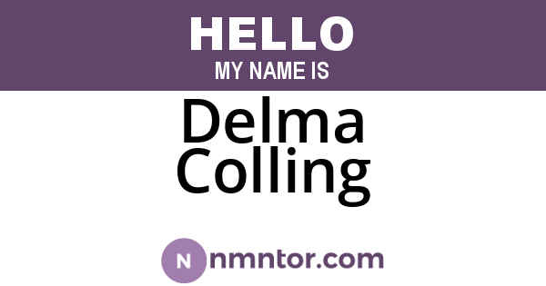Delma Colling