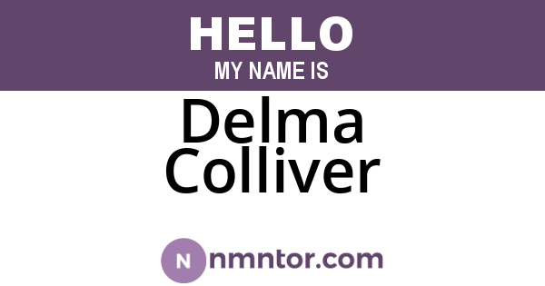 Delma Colliver