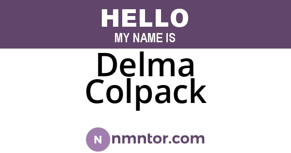 Delma Colpack