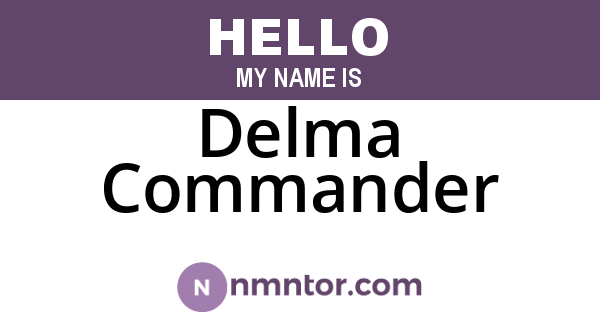 Delma Commander
