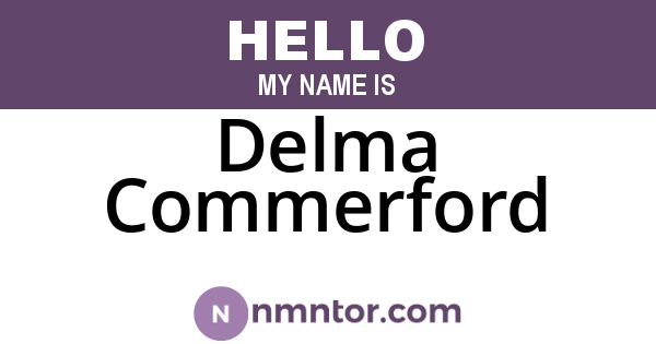 Delma Commerford