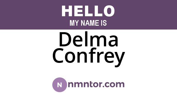 Delma Confrey