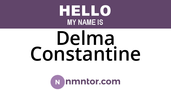 Delma Constantine