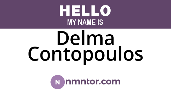Delma Contopoulos