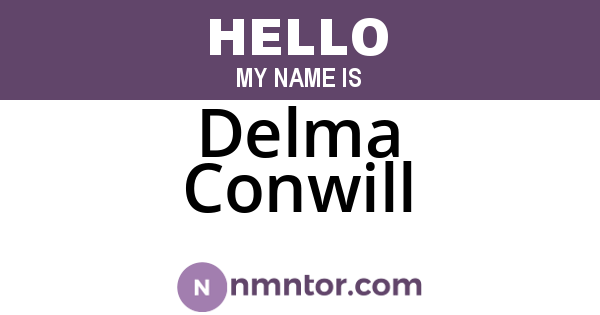 Delma Conwill