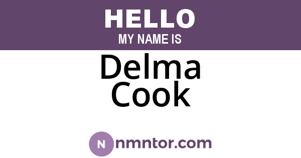 Delma Cook