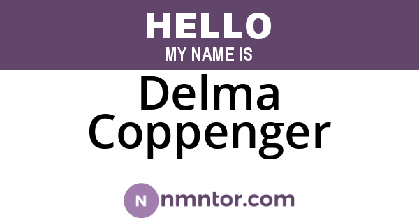 Delma Coppenger