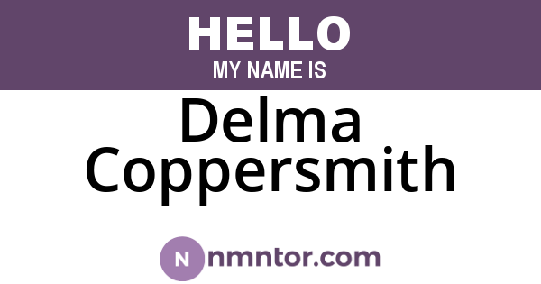 Delma Coppersmith