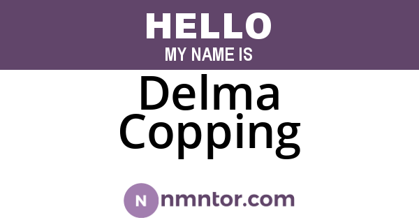 Delma Copping