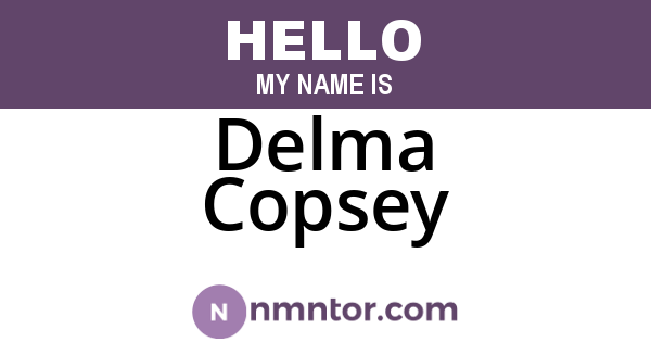 Delma Copsey