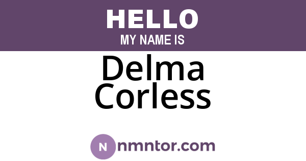 Delma Corless