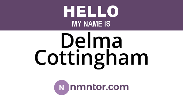 Delma Cottingham