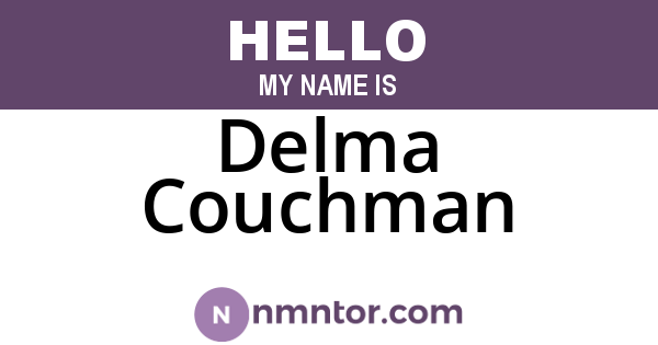 Delma Couchman