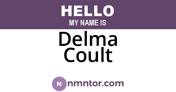 Delma Coult