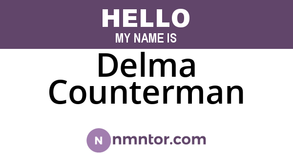 Delma Counterman