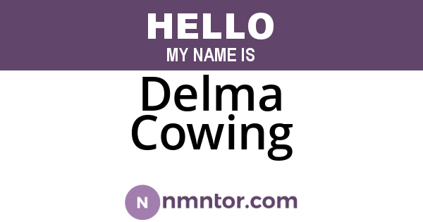 Delma Cowing