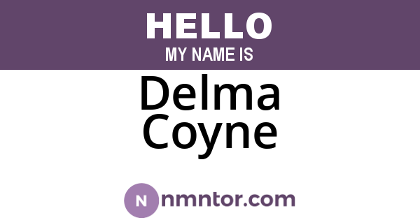 Delma Coyne