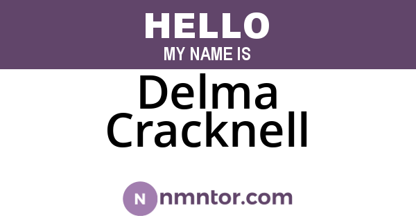 Delma Cracknell