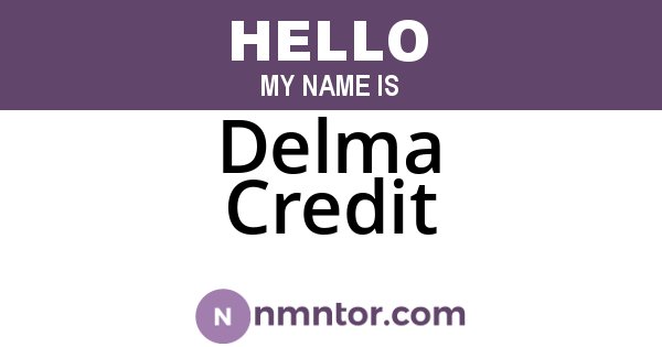 Delma Credit