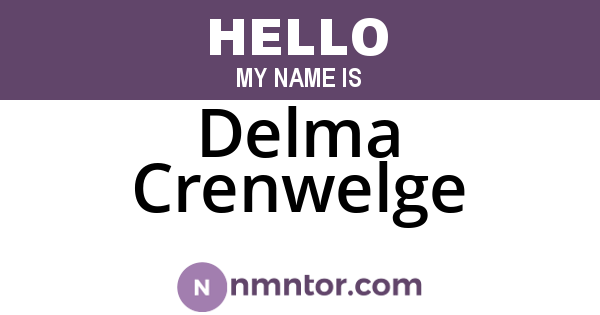 Delma Crenwelge