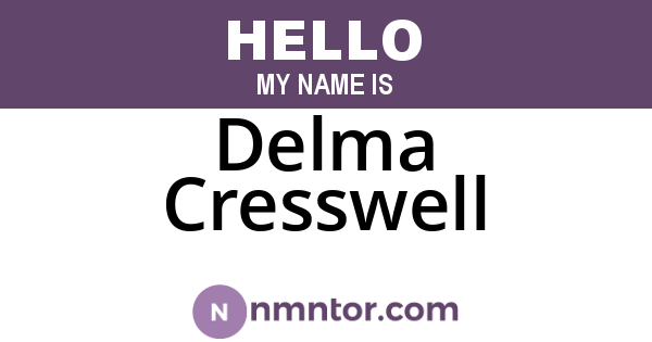 Delma Cresswell