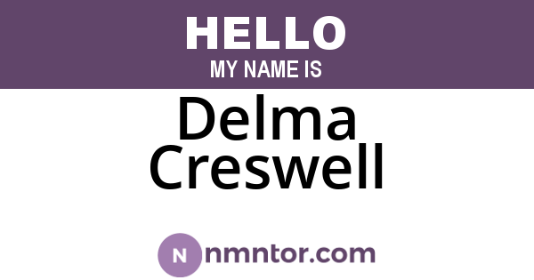 Delma Creswell