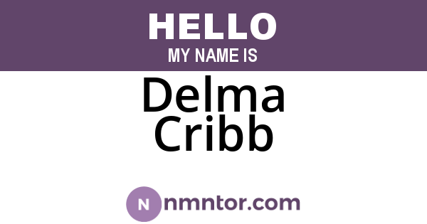 Delma Cribb