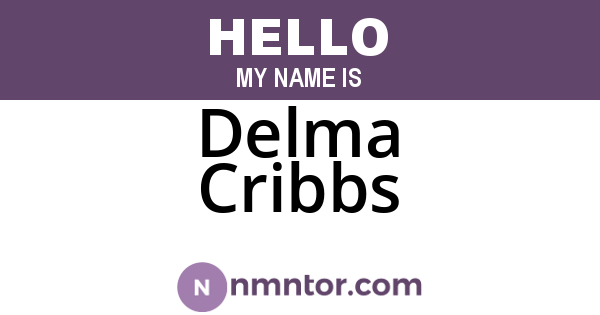 Delma Cribbs