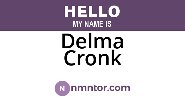 Delma Cronk