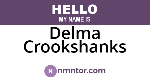 Delma Crookshanks