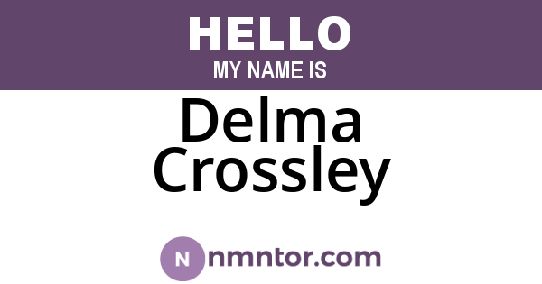 Delma Crossley