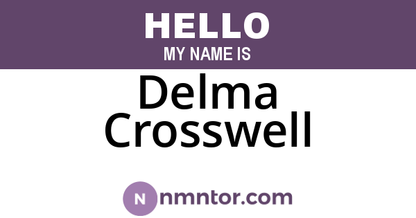 Delma Crosswell