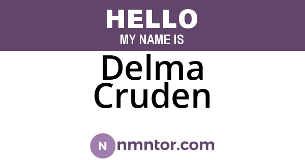 Delma Cruden