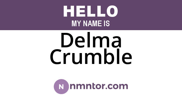 Delma Crumble