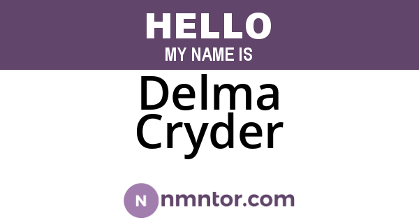 Delma Cryder