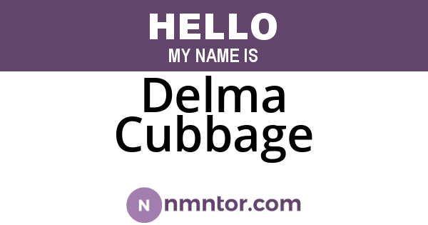 Delma Cubbage