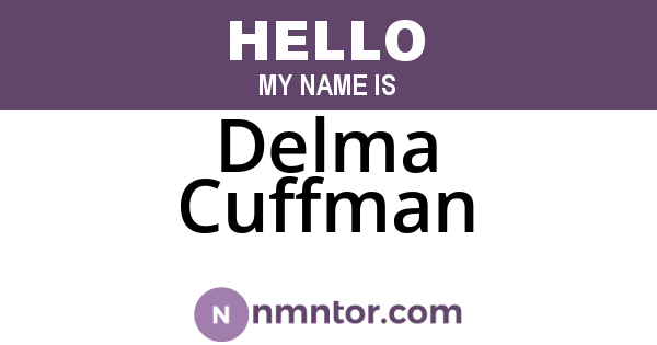 Delma Cuffman