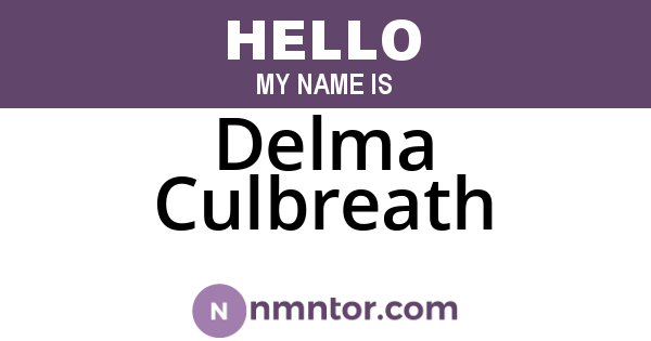 Delma Culbreath