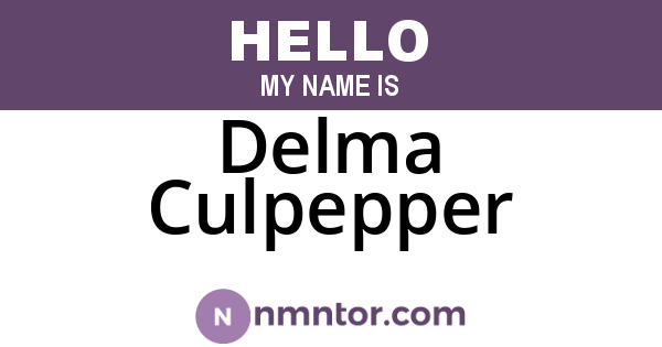 Delma Culpepper