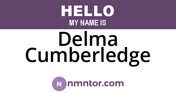 Delma Cumberledge