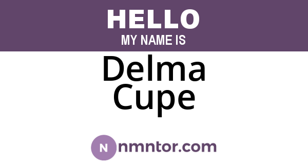 Delma Cupe