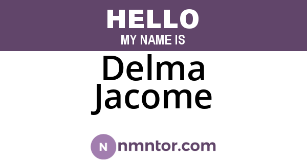 Delma Jacome