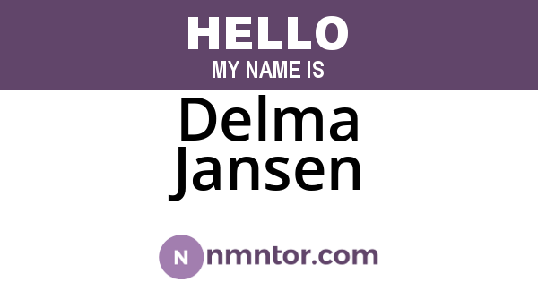 Delma Jansen