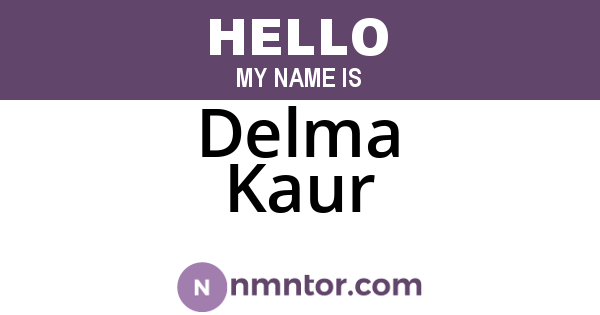 Delma Kaur