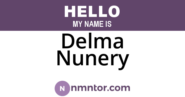 Delma Nunery